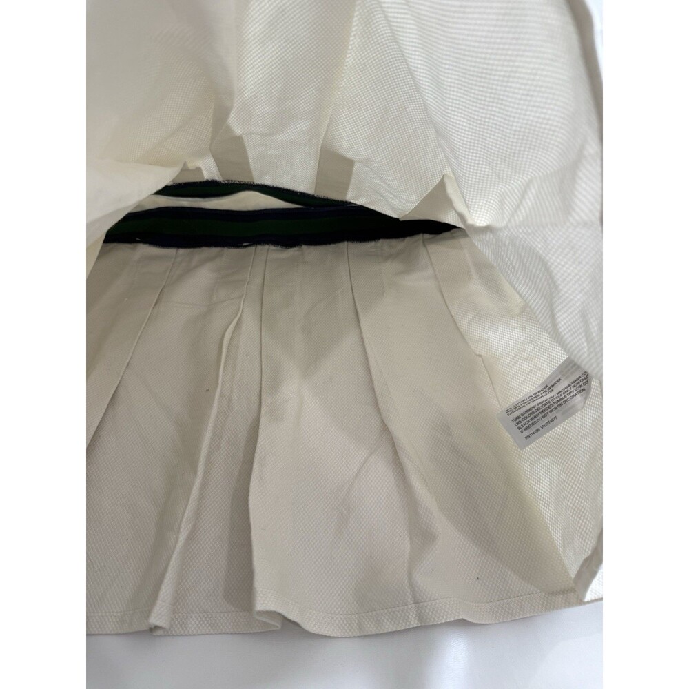 Prince Pickleball Women's Collared Pleated Dress White Green Size L - Picture 5 of 10